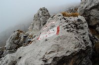 24 Indicazione per cima la Croce